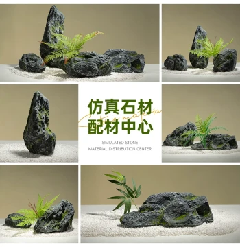 Artificial Stone Props for Photography, Display, Aquarium Landscaping, and Decor - Fiberglass Fake Rocks