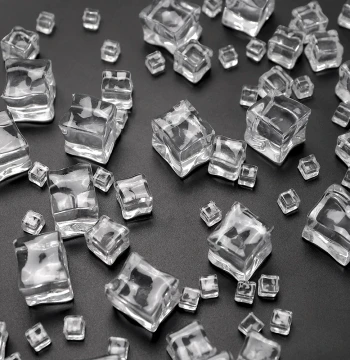 Artificial Fake Ice Cubes Irregular Transparent Square Fake Ice Pellets Photo Props DIY Materials Handmade Acrylic