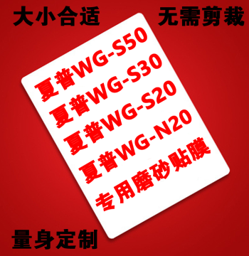 SHARP WG-S30 S20 S50 N20 N10 Electronic Notebook - Matte Screen Protector