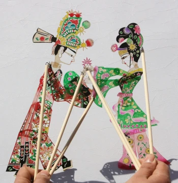 Traditional Chinese Shadow Puppetry Set - Folk Art Souvenir Gift for International Friends