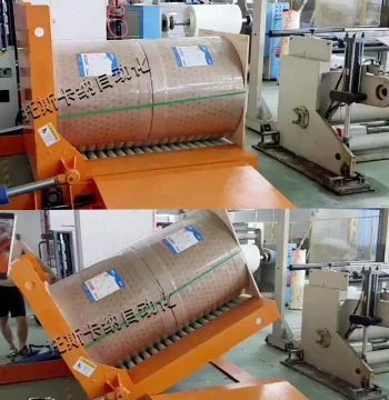 2-Ton Paper Roll Turning Machine, Automatic Tape Master Roll Inverter, Paper Roll Flipping and Tilting Equipment