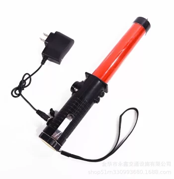 Traffic Baton Rechargeable Flashing Stick Safety Warning Blinking Light Night Construction Roadblock Red Fluorescent Stick
