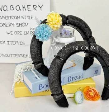 Floral Hairpin Foam Headband Finished Set, Handmade Floral Hairpin Materials, Insertable Floral Hairpin DIY Accessory Kit