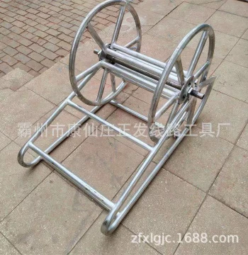 Anti-Twist Steel Wire Rope Pay-Out Cart, Power Line Tensioning Reel Stand, Cable Winding and Retrieval Rack