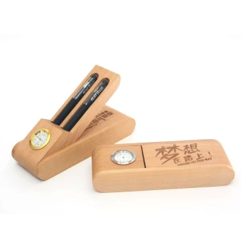 Wooden Fountain Pen Box Portable Storage Case