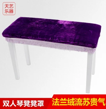 Piano Bench Cover Velvet Dust Cover for Single and Double Benches