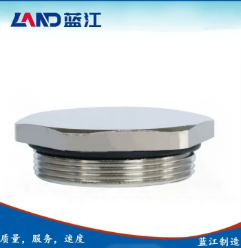 Lanjiang M/PG/G Thread Hexagonal Metal Waterproof Plug IP68, Brass Nickel-Plugged Threaded Stopper with Reserved Hole
