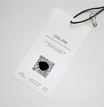 Custom Fabric Hang Tags: Personalized Trendy Brand Original Influencer Design Fashion Washed Cloth Labels