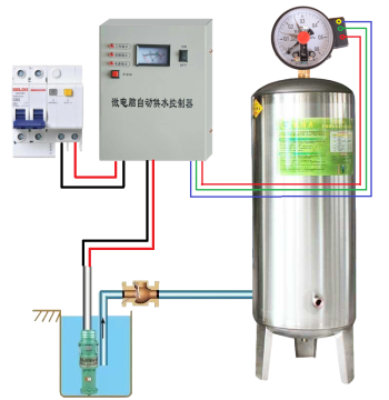 Microcomputer Automatic Controller Self-Priming Pump Submersible Pump 380V 220V Pressure Tank Auto Start Stop