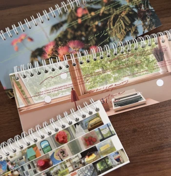 [Xiaodao Original] Floating Light Island A5 Half Release Paper Notebook - Portable Tape, Stickers & Planner Storage Tools