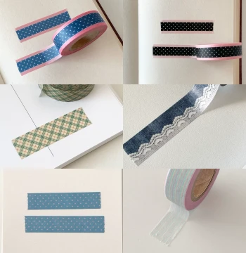 [Full Roll/Cut] Korea popo factory Polka Dot, Argyle, and Stripe Basic Collection