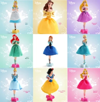 Disney Ballpoint and Pencil Set with Snow Princess and Elsa 3D Cartoon Figures - Cute Kids' Toy and Stationery