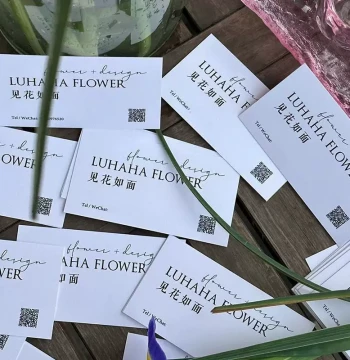 Custom Florist Cards: Premium Minimalist Floral Hang Tags, Hard Card Bouquet Labels with Logo, Personalized Business Cards & Greeting Cards