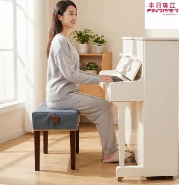Piano Stool Seat Cover Waterproof Tech-Fabric Leather Adjustable