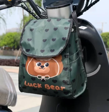 Large Capacity Electric Bike Front Storage Bag: Waterproof Pouch for Phone, Raincoat, and Charger