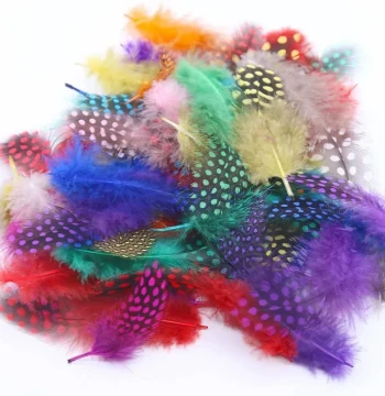 50pcs Decorative Butterfly Wing False Eyelashes - Black and White Polka Dot Feathers for Stage Makeup and Influencer Looks