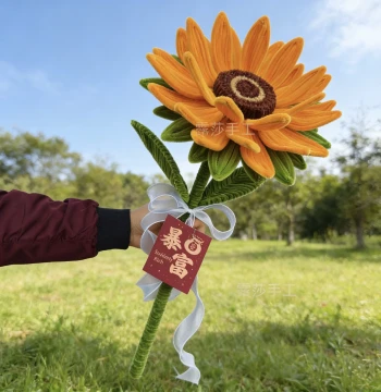 Giant Sunflower Pipe Cleaner Craft Kit - Graduation Gift Symbolizing Success in Exams and Academic Achievements