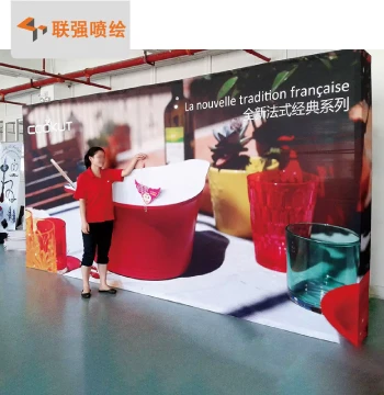 Shenzhen Manufacturer Supply Fabric Tension Frame Display Stand, Seamless Background Stand, Aluminum Alloy Foldable Tension Frame