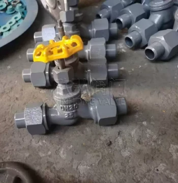 J24B External Thread Angle Globe Valve - High-Temperature Stainless Steel Flange Welded by Xinhong Valves