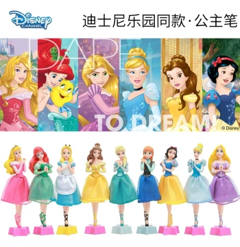 Disney Ballpoint Pen, Princess Pen Featuring Elsa, Ariel, and Snow White, Cartoon Pen and Desk Ornament, Elsa Merchandise