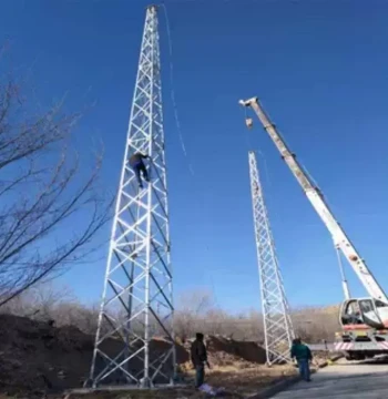Manufacturer Supply Lightning Protection Tower: Independent Steel Tower, Angle Steel, Single Pole, Round Steel Tower-Type Lightning Rod