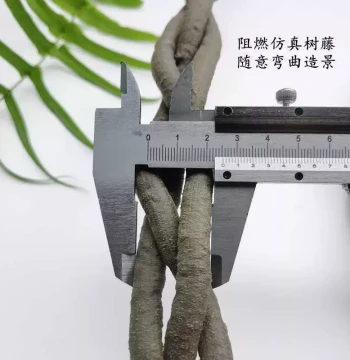 Three-Strand Twisted PVC Artificial Tree Vine, Dried Vine Rattan Fake Flower Greenery for Water Curtain Wall Styling, Indoor Decoration and Landscaping
