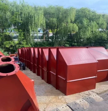 Concrete Round Hopper, Cement Mortar Hopper for Construction Sites, Tower Crane Hopper, Crane Round Bucket, Angled Square Hopper