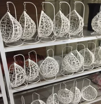 Hand-Woven Rattan and Willow Hanging Baskets - Decorative Flower Arrangement Baskets for Home Decor