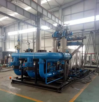 Water-to-Water Plate Heat Exchange Unit - Floor Heating System with Heat/Cool Recovery Capabilities