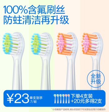 New usmile Children's Electric Toothbrush Heads - Official Soft Bristle Replacement, Cavity Prevention, Universal Fit for Q20/Q30