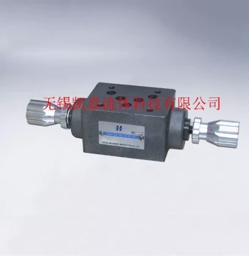 Jisu DLA-04, DLA-06, DLuA-02-W, DLA-03-W Stacking Throttle Valve - Hydraulic Bidirectional Adjustment