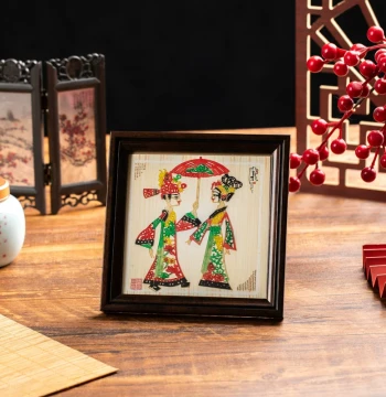 Shadow Puppet Decorative Painting - Xi'an Tourist Craft, Unique Gift for Foreign Friends