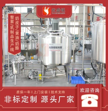 Milk Skin Processing Equipment - Small Cheese Stretching and Molding Machine and Butter Blending Machine
