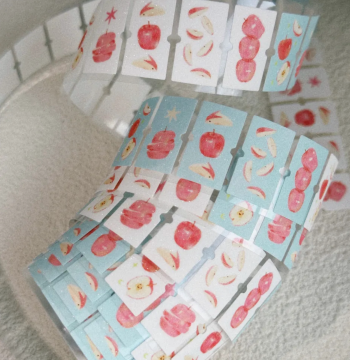 Fuguang Bulk Memomore Label Stickers – Summer Leisure, Mushroom World, Apple Journal Themes