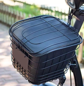 Electric Bike Basket Waterproof Liner Bag, High Basket Rain Cover, E-Bike Storage Organizer