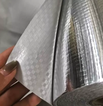 Woven Fabric Aluminum-Plastic Foil, Aluminized Woven Membrane, Heat-Seal Vacuum Packaging Film for Wooden Crates and Sea Freight