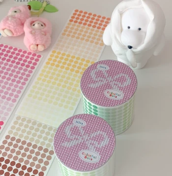 Free Shipping on 36 Rolls: LILISI Rainbow Deco Candy Dot Stickers, 3mm Round Solid Color Rolls for Journaling & Tracking