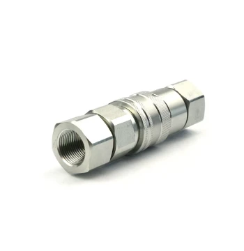 ISO16028 Leak-Proof Flat Hydraulic Quick Coupler, Excavator Breaker Internal Thread High-Pressure Hose Fitting
