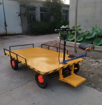 Factory Direct Electric Four-Wheel Cart, Heavy-Duty Electric Flatbed Truck, Workshop Utility Vehicle