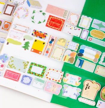 Decorative Washi Tape Set - Colorful Borders for Journaling, Scrapbooking, and Creative Collages