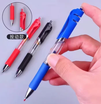 10-Pack Retractable Gel Pens 0.5mm Black Ink for Students and Office Use