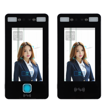 Smart Face Recognition Access Control System 7-inch Glass Door All-in-One Lock for Office Attendance