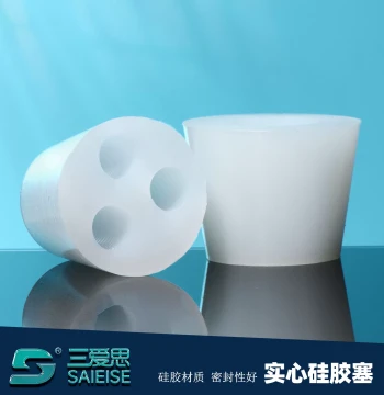Sanaisi Silicone Stopper - Solid Rubber Plug for Glass Erlenmeyer Flasks, Test Tubes, and Hole Blocking