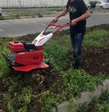 Compact Walk-Behind Rotary Tiller - Model 4234 for Greenhouses and Orchards