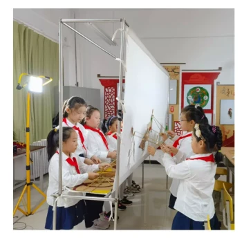 Rechargeable Battery-Powered Shadow Puppet Light with Customizable Text - Portable Mini Stage for Hand Shadow Dance Performances