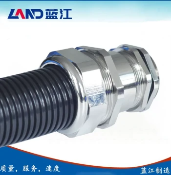 Brass Nickel-Plated Locking Plastic Hose Cable Gland IP68 Waterproof Connector