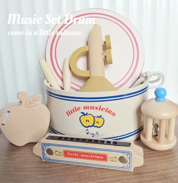 Export to Denmark Infant and Toddler Wooden Percussion and Wind Instrument Toys Kindergarten Orff Music Teaching Aids
