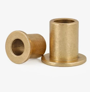 Powder Metallurgy Oil-Impregnated Bearing Flanged Bushing, Bronze Sleeve with Inner Diameter 2/4/5/6/8/10/12mm GH