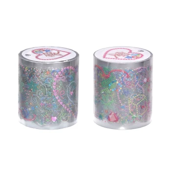 Galactic Messenger Rhinestone Sticker Roll - Y2K Millennium Holographic DIY Phone Case Decor