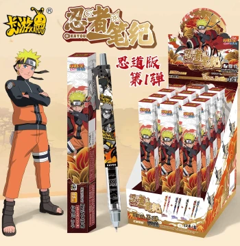 Kayou Naruto Blind Box Gel Pens, Ninja Way Edition Series 1, Collaborative Design, 5 Special Premium Styles for Boys